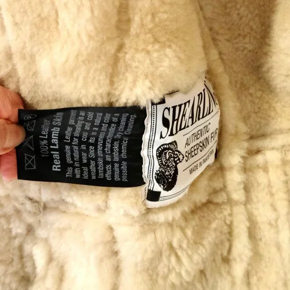 THE LEATHER GEMS~100% LAMBSKIN SUEDE SHEARLING WOMENS COAT Size Small  LIKE NEW - Picture 4 of 5